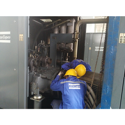 东方电气集团空压站GA250-8Altascopco空压机主电机大修安装调试