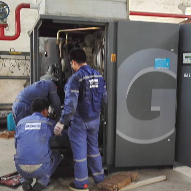 Altascopco空压机机头大修安装调试