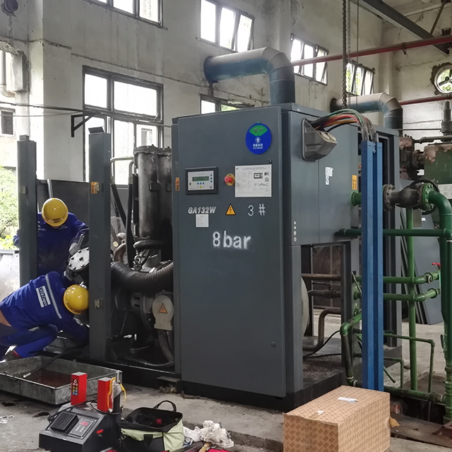 Altascopco空压机变速齿轮现场更换