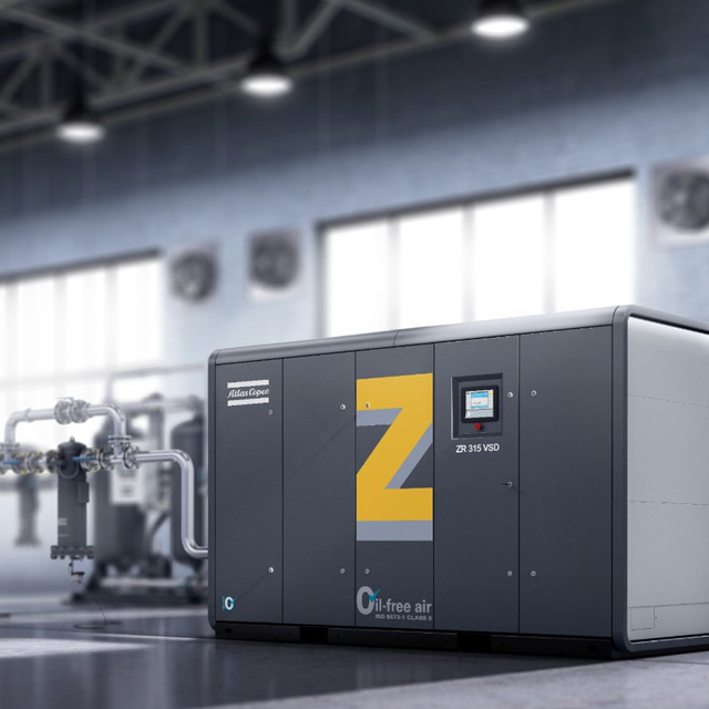 ZR 和 ZT (VSD) 螺杆式和旋齿式无油空气压缩机